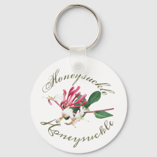 Rosa Weiße Grüne Hübsch Honeysuckle Schlüsselanhänger