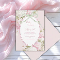 Rosa Weiße Hortensien Sagegrün Baby Shower