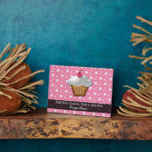 Rosa/Weiße Kirsche Cupcake Fotoplatte (Seite)