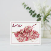 Rosa/weiße Knettofotografie Postkarte (Stehend Vorderseite)