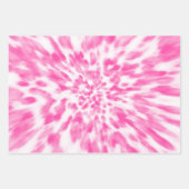 rosa-weiße Krawatte gefärbt Geschenkpapier Set (Vorderseite 2)