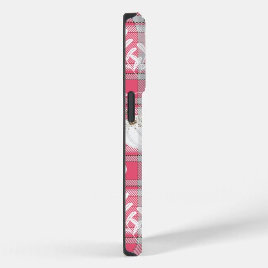 Rosa-weiße Kürbisgestaltung mit lustigem Text Case-Mate iPhone Hülle (Rückseite / Rechts)