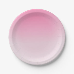 Rosa Weiße Leere Trendige Elegante Benutzerdefinie Pappteller