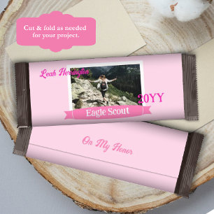 Rosa, Weiße, Magenta Eagle Scout Schokoriegelverpa Flyer