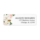 Rosa, weiße Magnolien rustikale Blumengrün (Vorne)