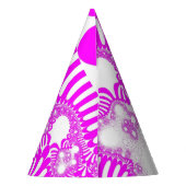 Rosa weiße Mod Partyhütchen (Rückseite)