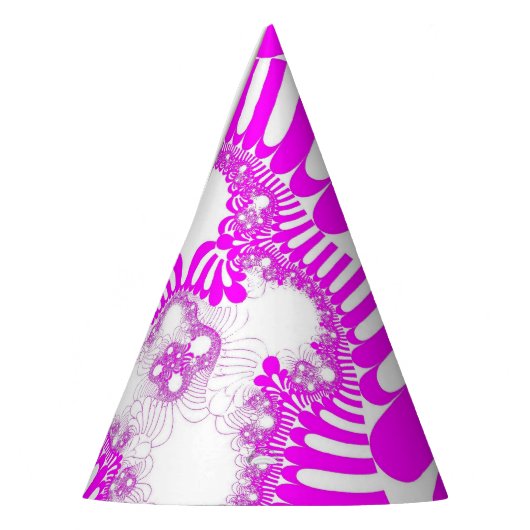 Rosa weiße Mod Partyhütchen (Links)