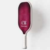 Rosa-weiße Monogramm-Pickleball-Paddle Pickleball Schläger (Links)