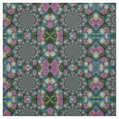 Rosa, weiße Perle, Blumenmandala Stoff (Muster)