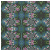 Rosa, weiße Perle, Blumenmandala Stoff (Muster)