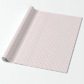 Rosa Weiße Punkte Geburtstag Geschenkpapier (Ungerollt)