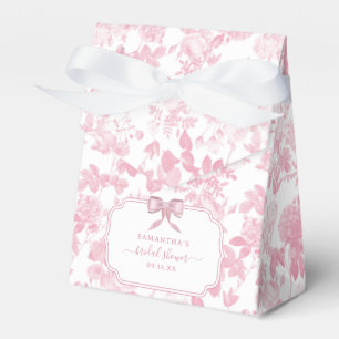 Rosa Weiße Rose Chinoiserie Brautparty Geschenkschachtel