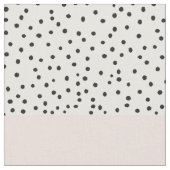 Rosa weiße schwarze Aquarell-Tupfen Stoff (Nahaufnahme)