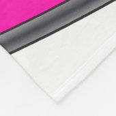 Rosa, weiße, silberne Volleyball-Fleece-Decke Fleecedecke (Ecke)