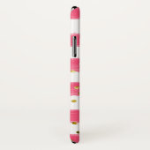 Rosa, weiße Streifen, goldene Konfetti-Zellkiste Case-Mate iPhone Hülle (Hinten/Rechts)