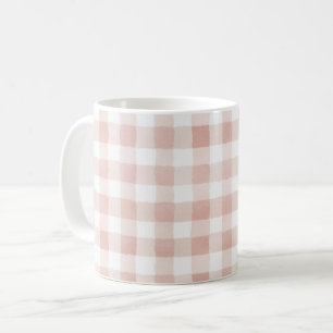 Rosa Weiße Streifen Kaffeetasse