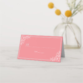 Rosa Weiße Tischnummer Sitzplatz Ort Platzkarte