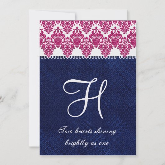 Rosa, weiße und einladung (Rückseite)