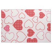 Rosa, weiße und rote Herzmuster Stoff (Fat Quarter (45,7 x 55,9 cm))