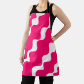 Rosa-weiße Wellenmuster Schürze (InSitu)