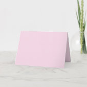 Rosa weißer Blumenbogen Chinesische Hochzeit Doppe Dankeskarte (Rückseite)