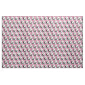 Rosa Weißer Boxhund mit Baumwollgewebe Stoff (Fat Quarter (45,7 x 55,9 cm))