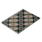 Rosa Weißer Frühling Blüten Abstrakte Kunstgeschic Notizblock (Linke Seite)