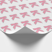 Rosa Weißer Glitzer Buchstabe K Geschenkpapier (Ecke)