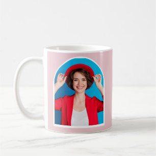 Rosa Weißer Makeup Artist Süßes Foto Kaffeetasse