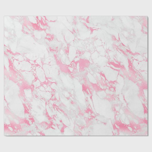 Rosa weißer Marmor Geschenkpapier (Flach)