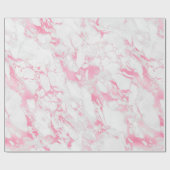 Rosa weißer Marmor Geschenkpapier (Flach)
