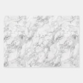Rosa weißer Marmor           Geschenkpapier Set (Vorderseite 3)