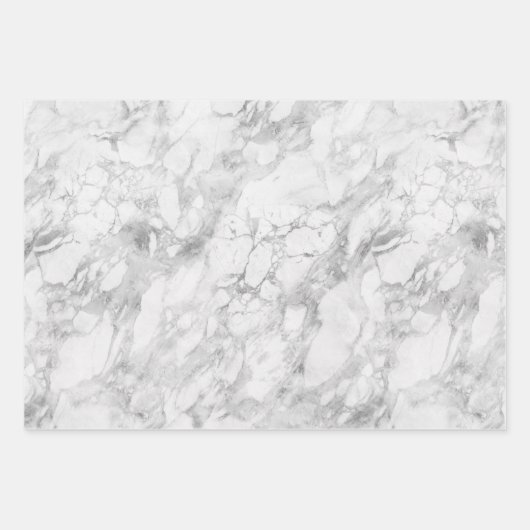 Rosa weißer Marmor           Geschenkpapier Set (Vorderseite 3)