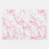 Rosa weißer Marmor           Geschenkpapier Set (Vorderseite)