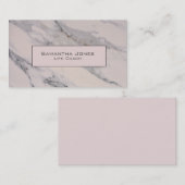 Rosa weißer Marmor, weißer grauer Granit Visitenkarte (Vorne/Hinten)
