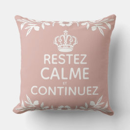 Rosa, weißer Olivenzweig Französischer Behalt Calm Kissen