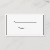 Rosa, weißer Streifen, grüne Linde, Platzkarte (Rückseite)