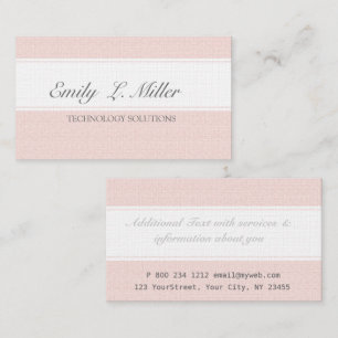 Rosa weißer Traum für ihr schlichtes elegantes Visitenkarte