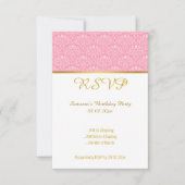 Rosa Weißer Vintager Jeden Anlaß UAWG Einladung (Vorderseite)