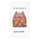 Rosa Weißes Buchzeichen (Vorne)