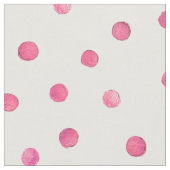 Rosa weißes Confetti-Punkt-Muster Stoff (Nahaufnahme)