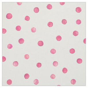 Rosa weißes Confetti-Punkt-Muster Stoff