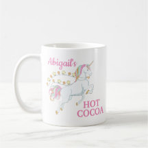 Rosa Weißes Einhorn Hot Cocoa