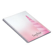 Rosa Weißes Einhorn Notizblock (Rechte Seite)