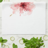 Rosa weißes Geschirrtuch Kirschblüte der (Gefaltet)