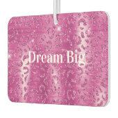 Rosa, weißes, glänzendes Leopard Autolufterfrischer (Links)