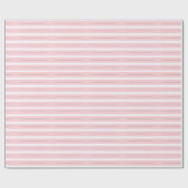 Rosa weißes Gold Stripes bezaubernden glänzenden Geschenkpapier (Flach)
