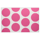 Rosa weißes großes Tupfen-Gewebe Stoff (Fat Quarter (45,7 x 55,9 cm))