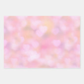 Rosa Weißes Herz Geschenkpapier Set (Vorderseite 2)