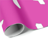 rosa weißes Kreuz Geschenkpapier (Rolleneckpunkt)